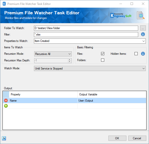 SSIS Premium File Watcher Task
